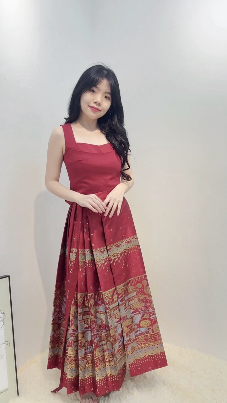 MA MIAN LONG DRESS SET