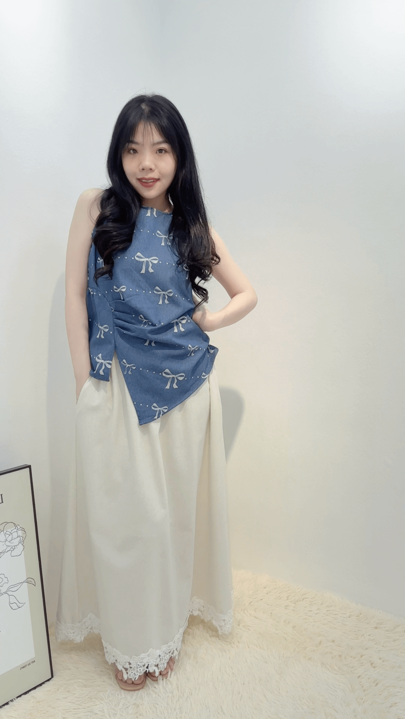 HT LACE RIBBON DRESS SET