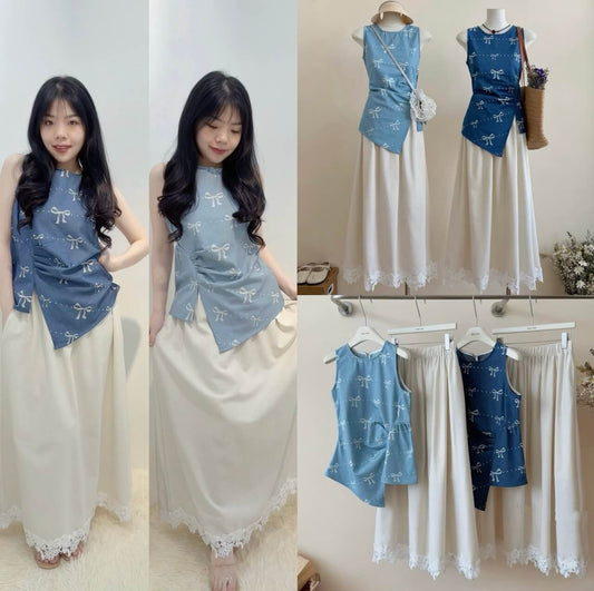 HT LACE RIBBON DRESS SET