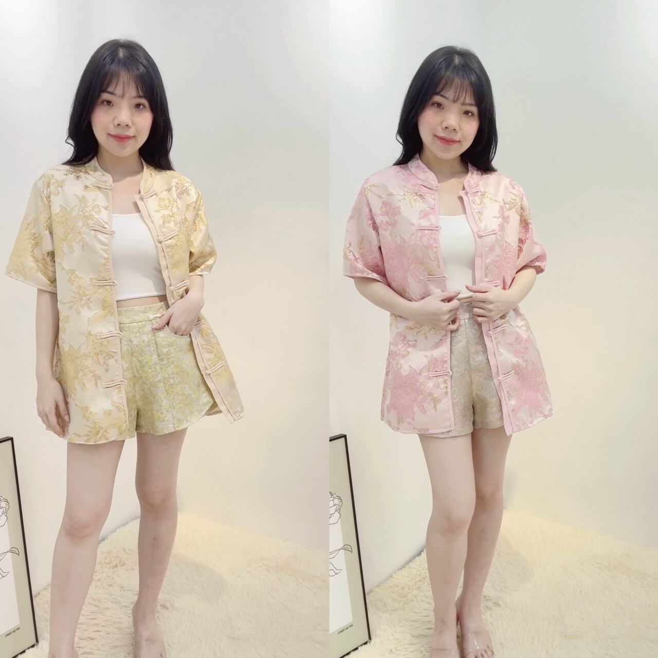 ZHU YUN MANDARIN TOP (UNISEX)