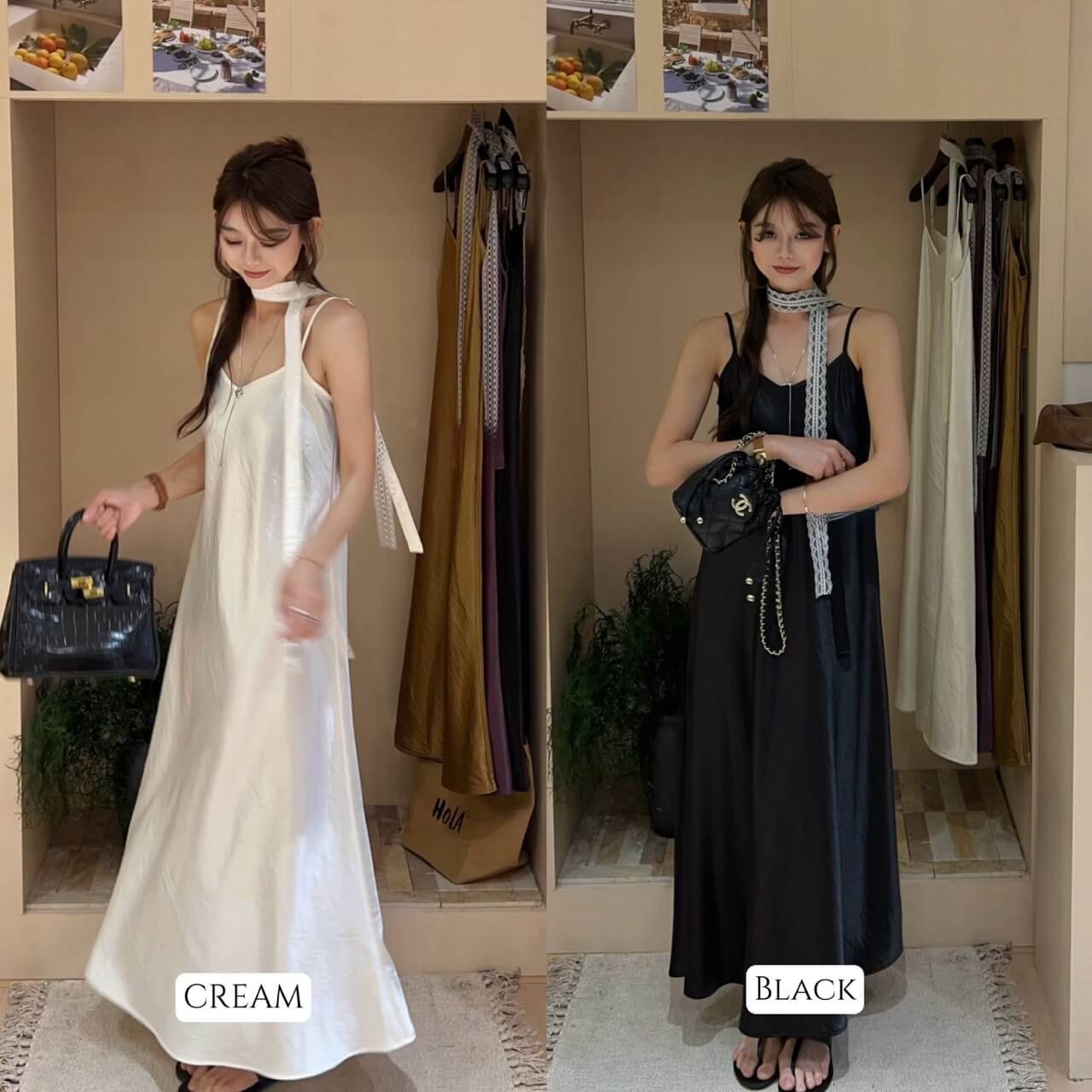 NYRA SATIN DRESS