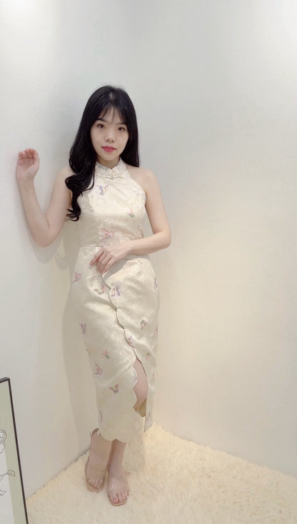 BUTTERFLY CHEONGSAM DRESS