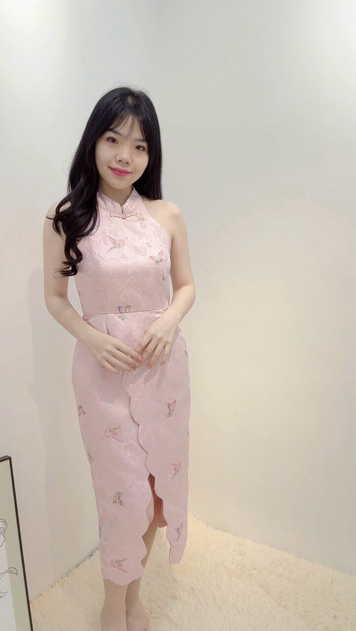 BUTTERFLY CHEONGSAM DRESS