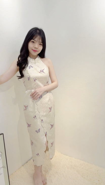 BUTTERFLY CHEONGSAM DRESS