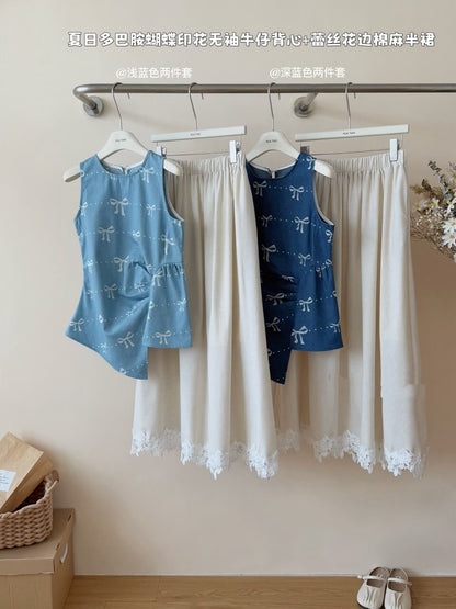 HT LACE RIBBON DRESS SET