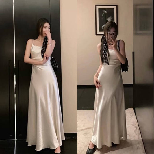 YJ SATIN ONE PCS DRESS