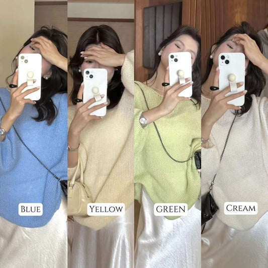 LM RIBBON KNIT TOP