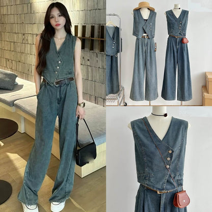 HT DENIM SET WITH BELT