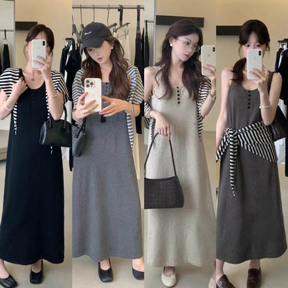 YJ JESSICA DRESS WITH SCARF