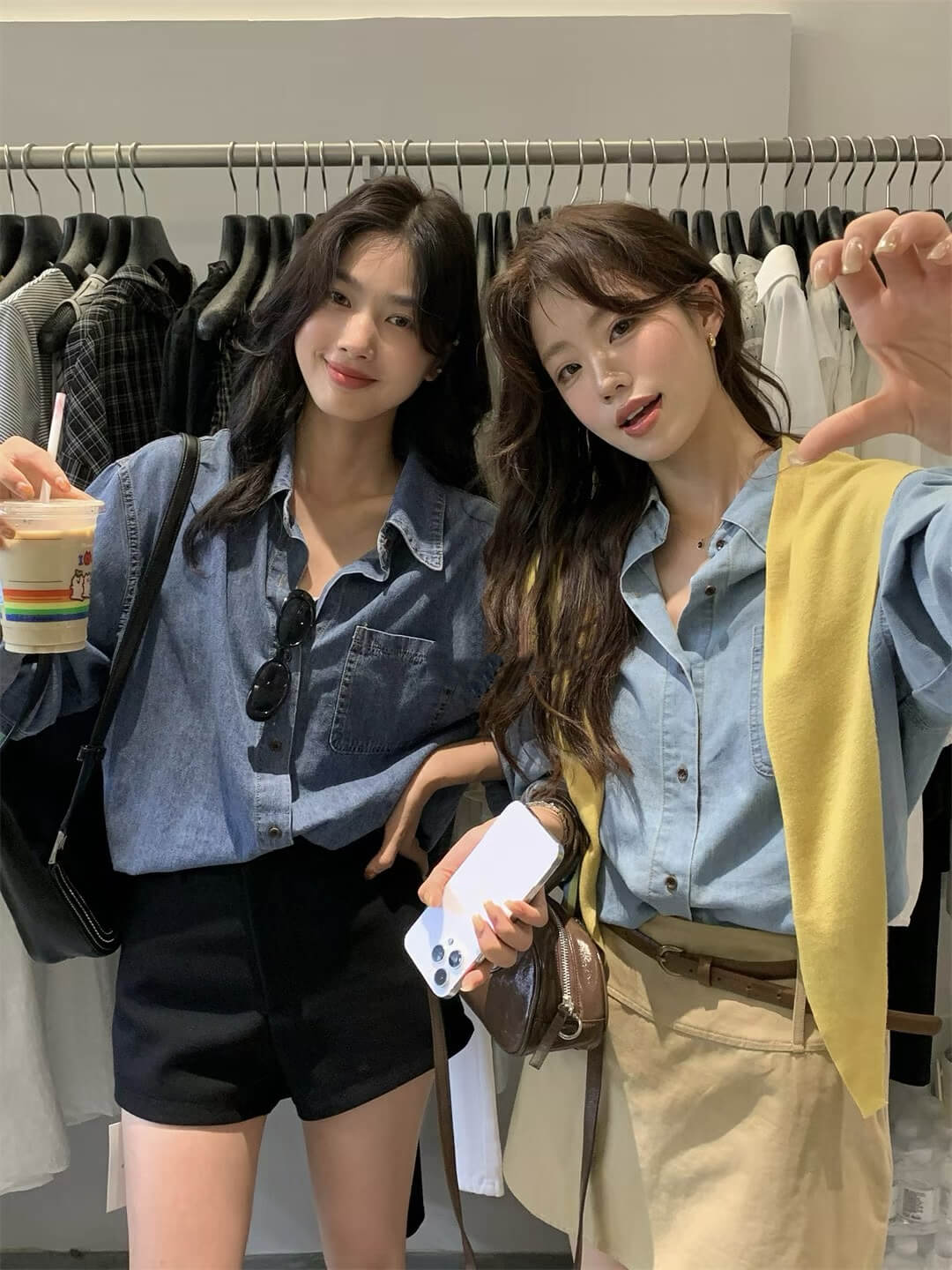 LM ISLA DENIM BLOUSE