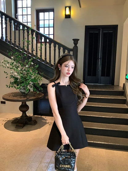 YJ RIBBON BLACK DRESS