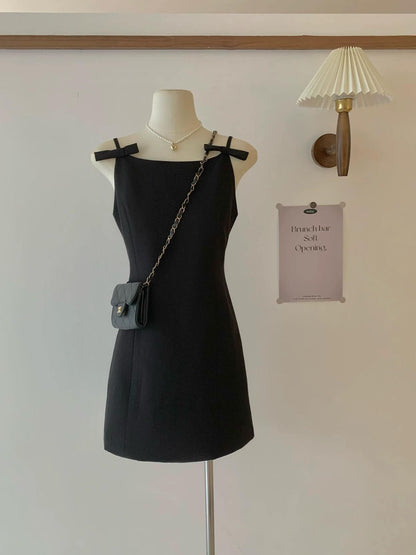 YJ RIBBON BLACK DRESS