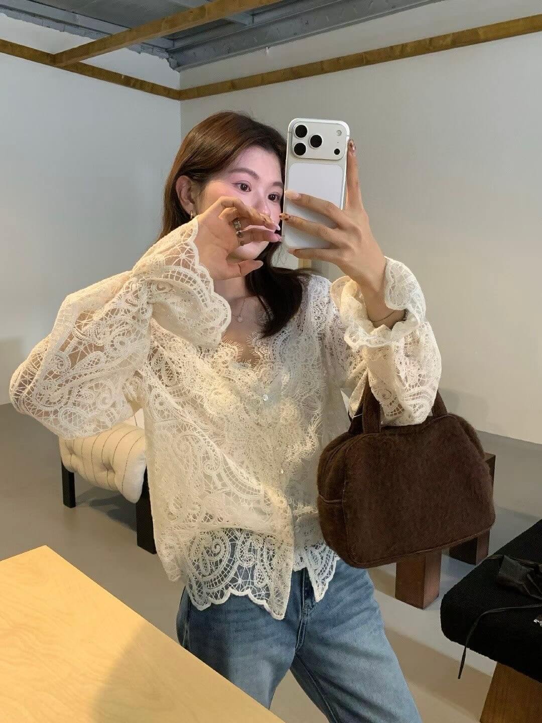 CHERBELL LACE TOP