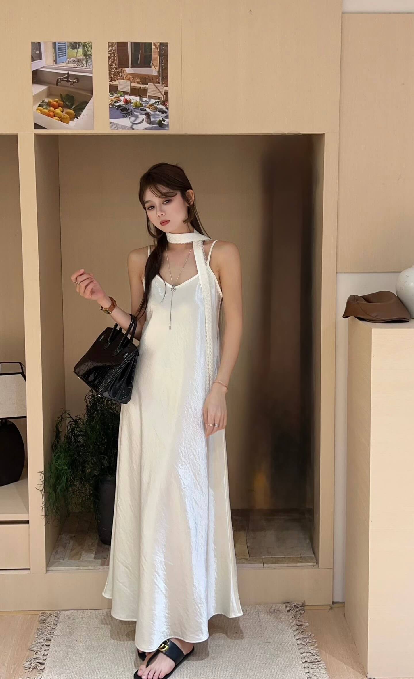 NYRA SATIN DRESS