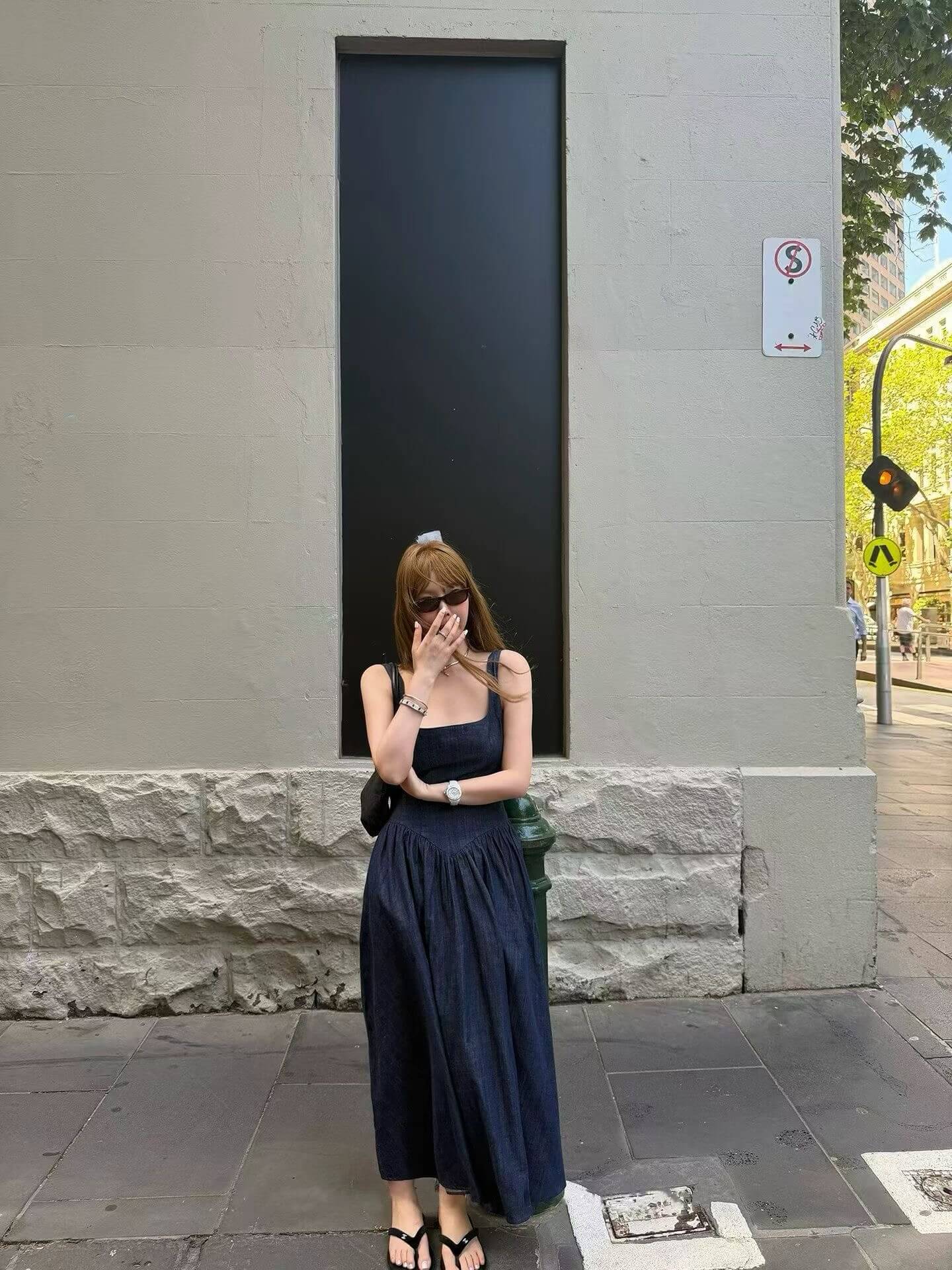 YJ NOVEL DENIM DRESS