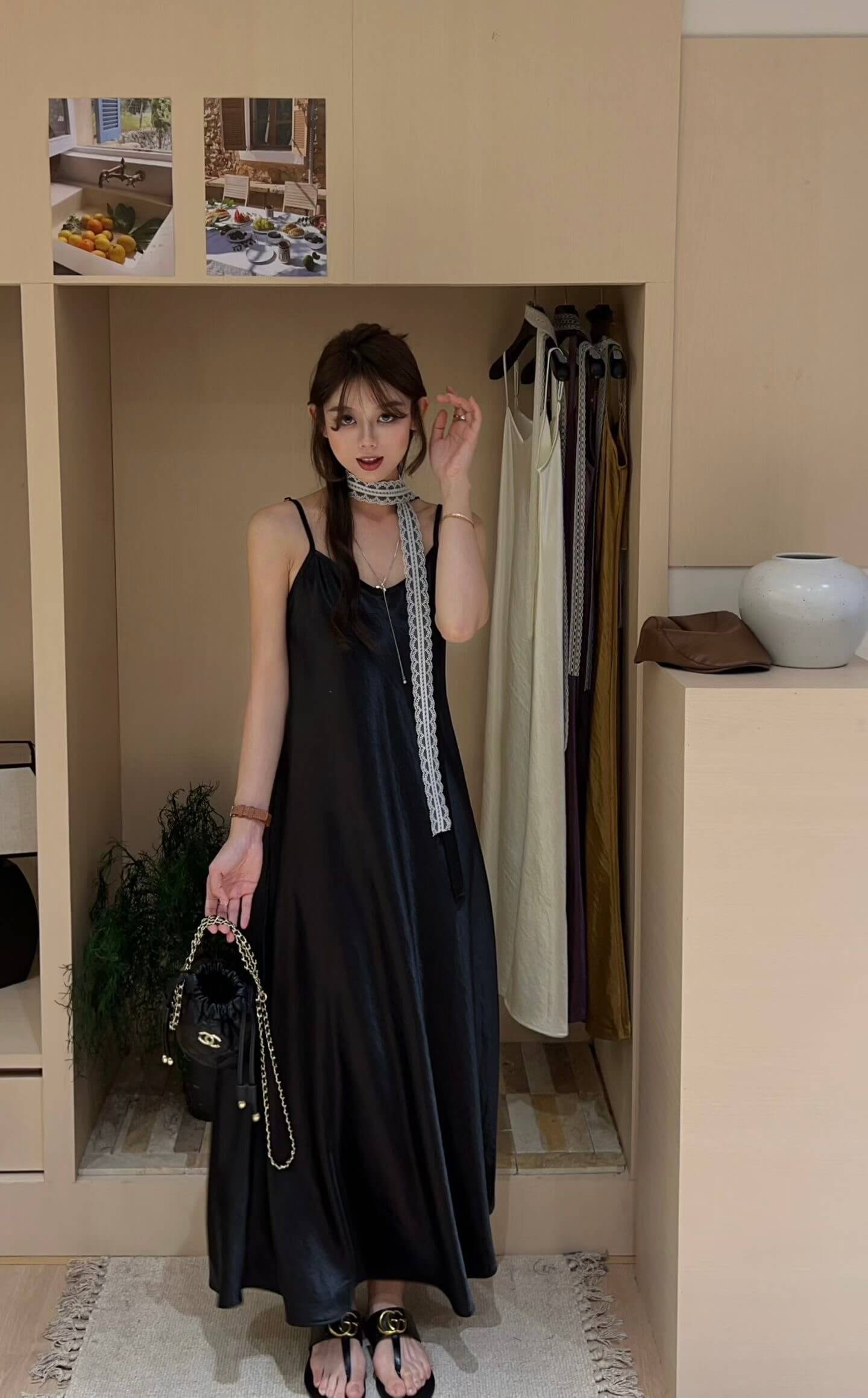 NYRA SATIN DRESS