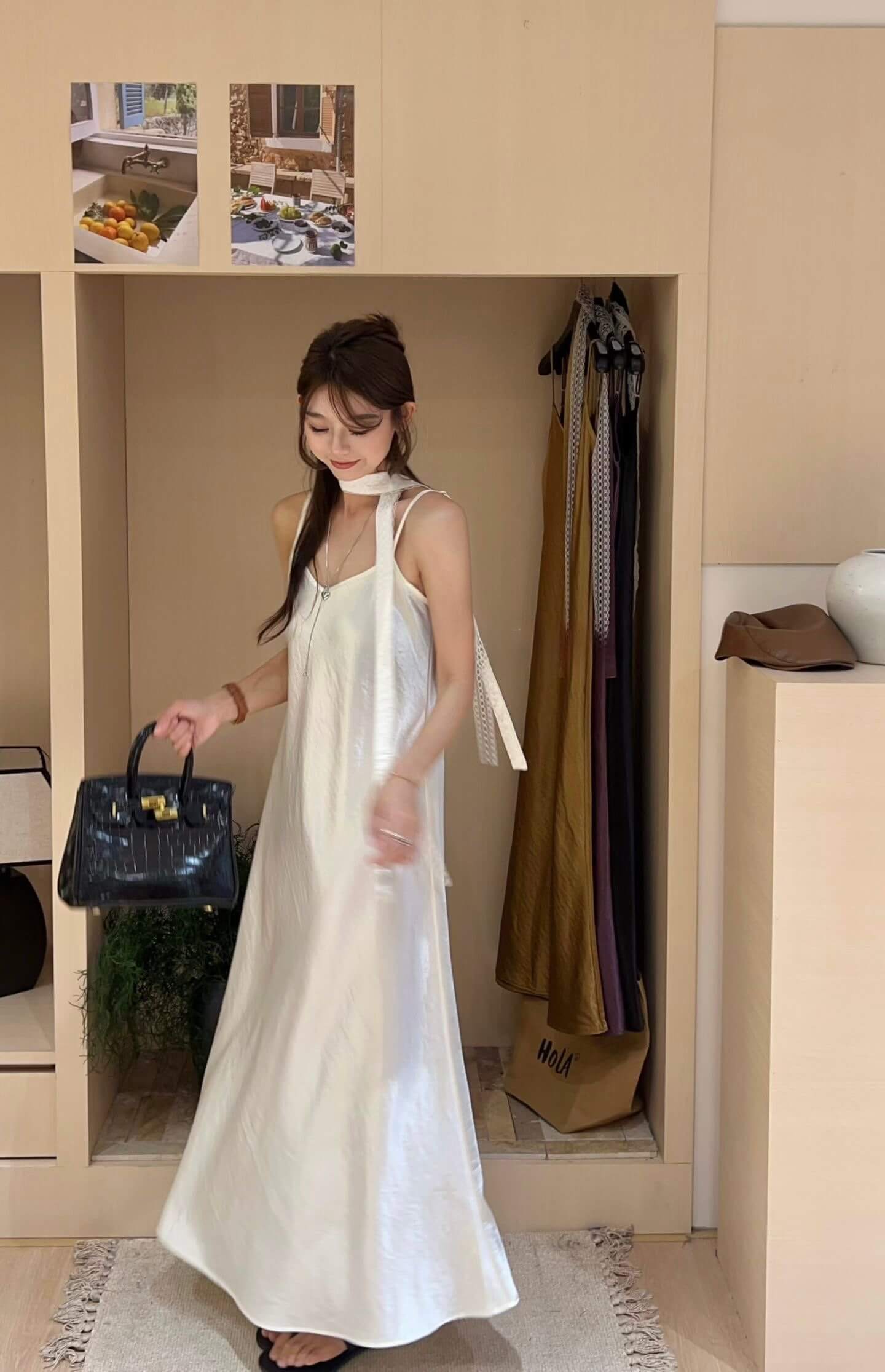 NYRA SATIN DRESS